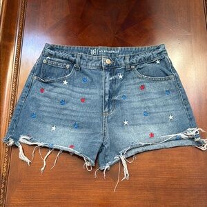 No Boundaries Star-Studded Denim Shorts